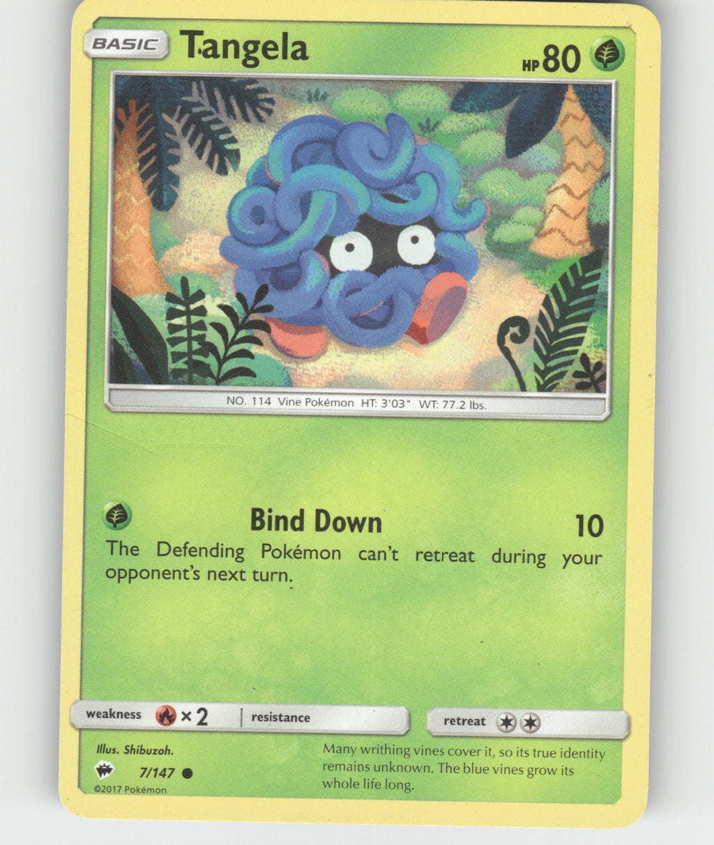 Tangela Common SM - Burning Shadows 7/147 NM