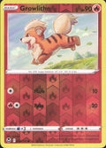 Growlithe Reverse Holo Common SWSH12: Silver Tempest 019/195 NM