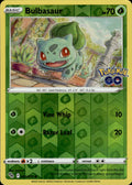 Bulbasaur Reverse Holo Common Pokemon GO 001/078 NM
