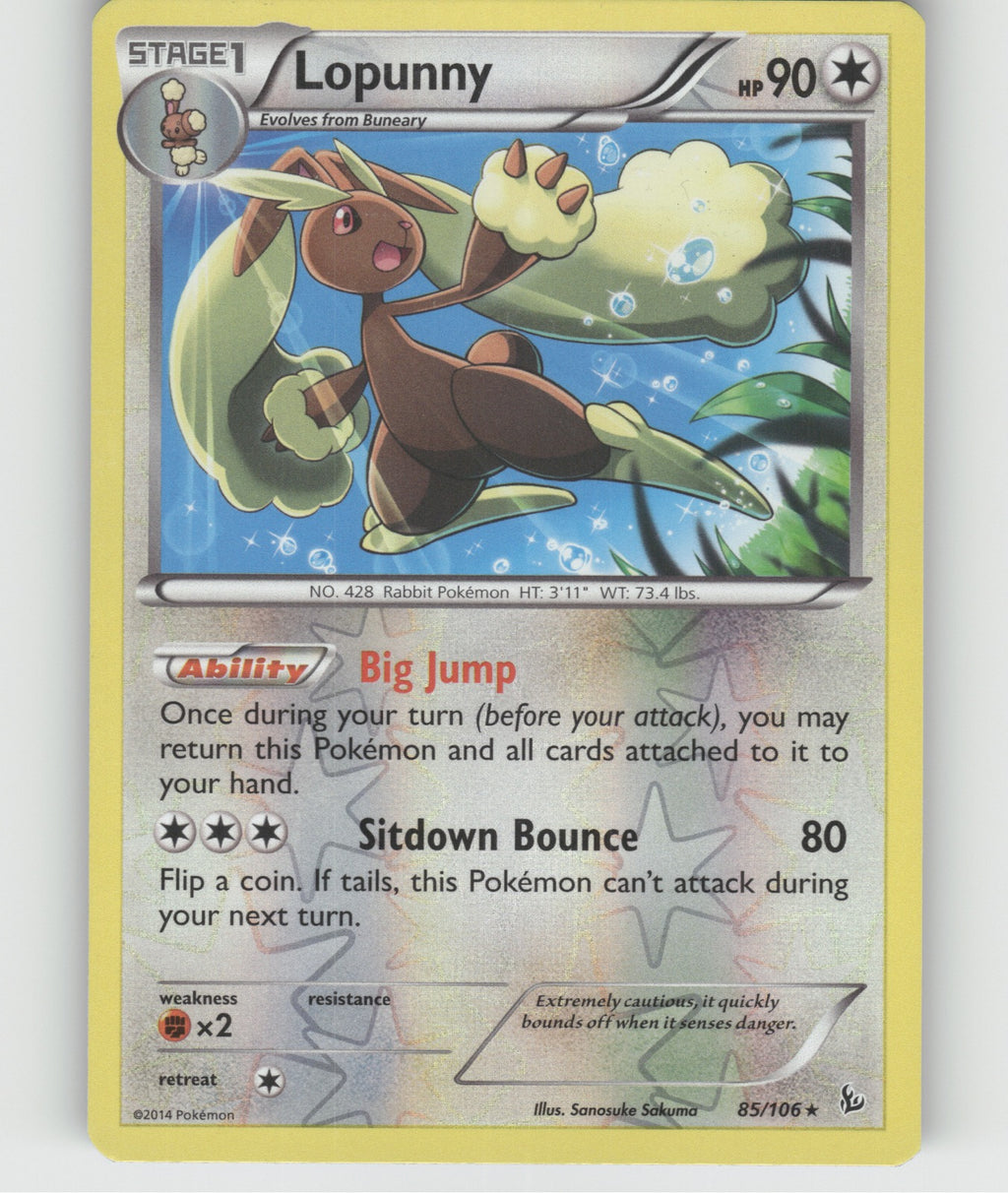 Lopunny Rare XY - Flashfire 85/106 NM