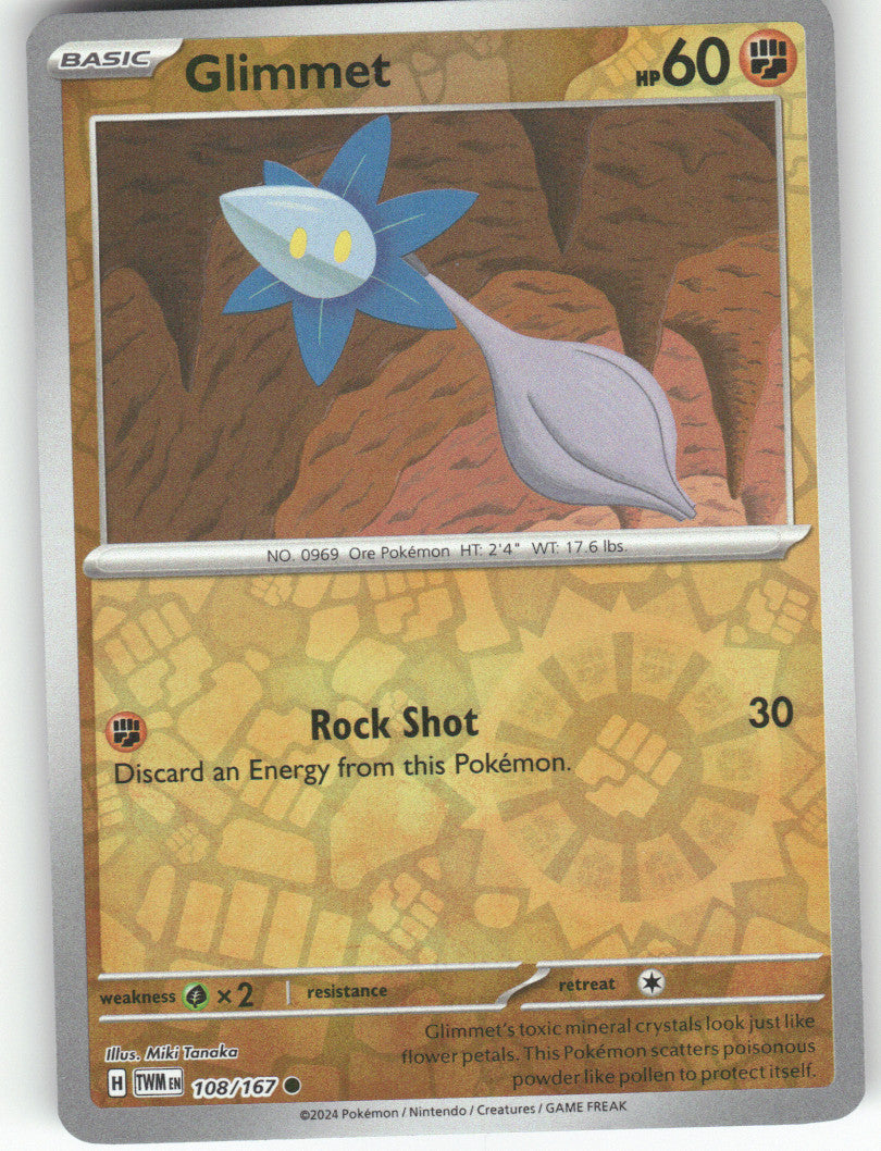 Glimmet Reverse Holo Common SV06: Twilight Masquerade 108/167 NM