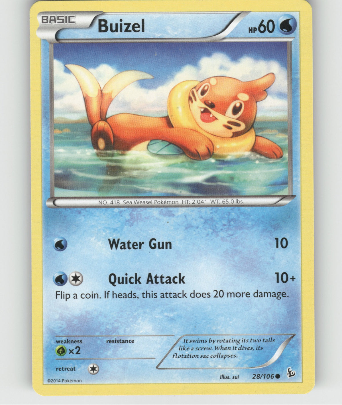Buizel Common XY - Flashfire 28/106 NM
