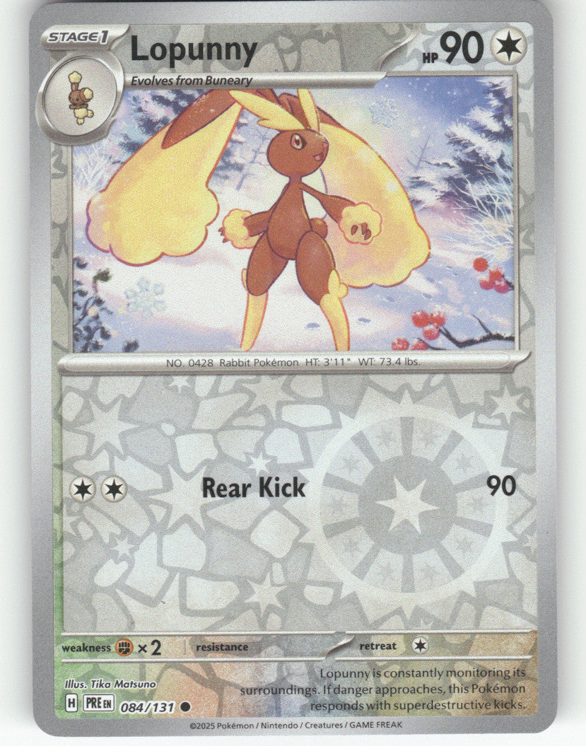 Lopunny Reverse Holo Common SV: Prismatic Evolutions 084/131 NM