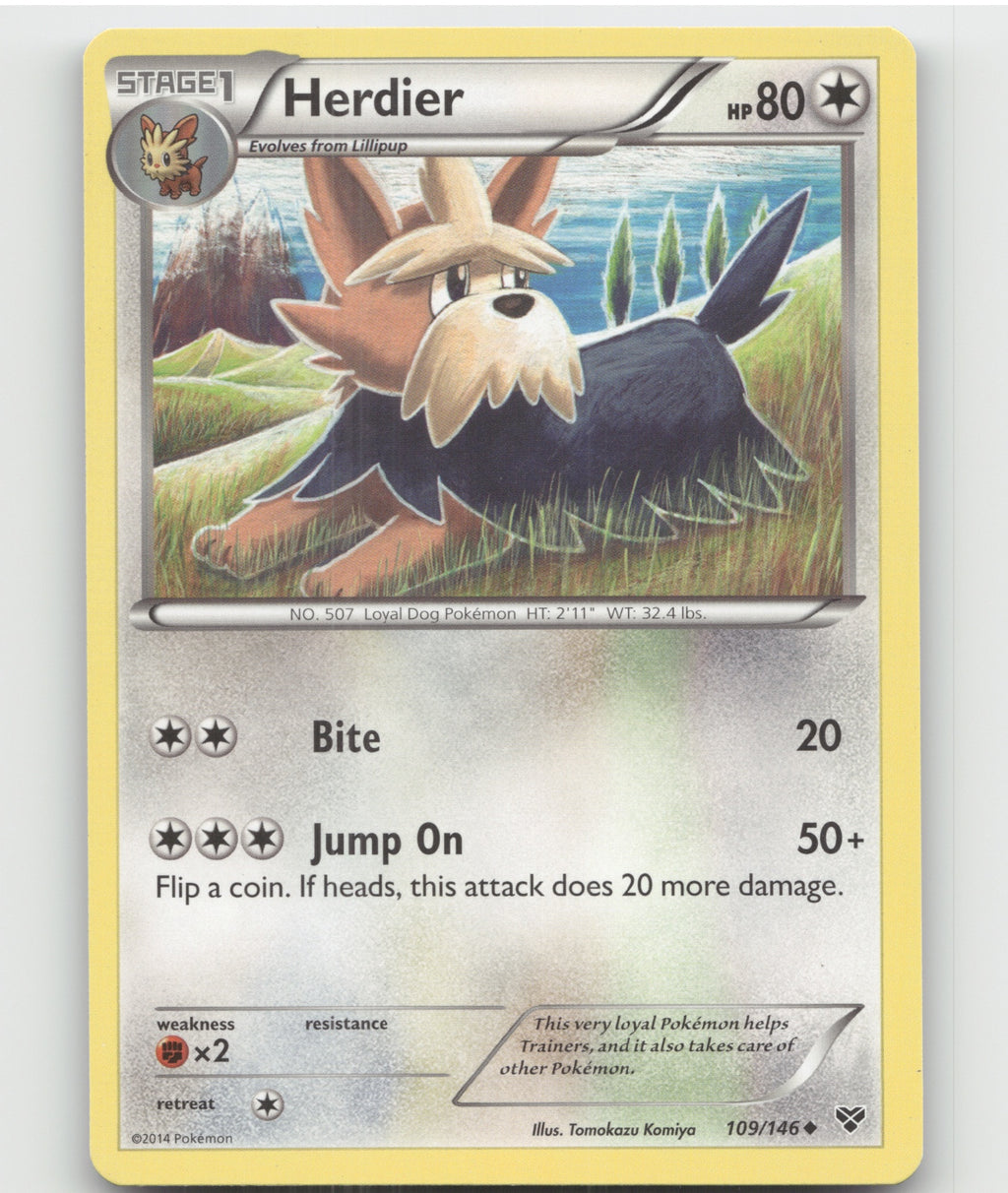 Herdier Uncommon XY Base Set 109/146 LP