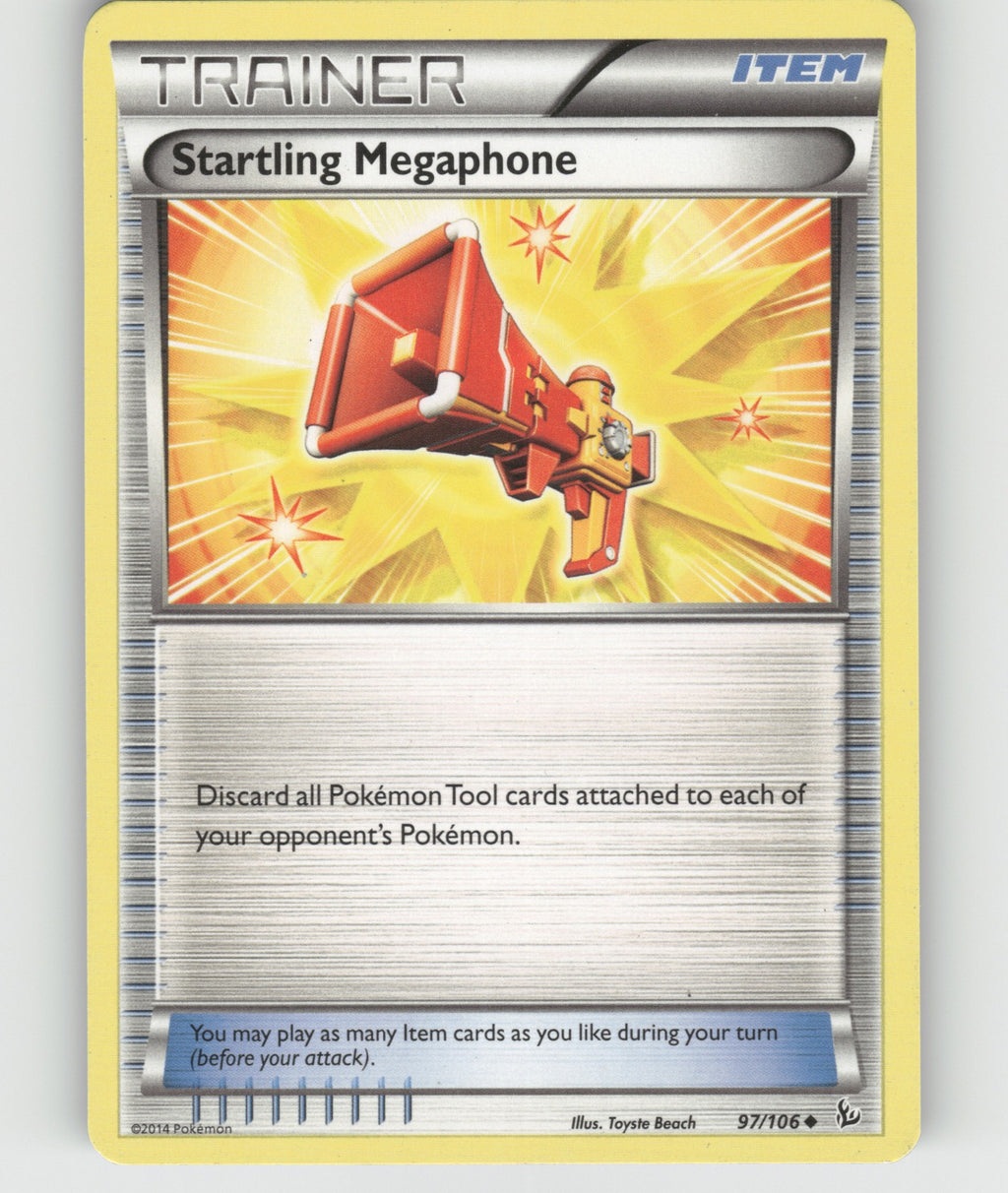 Startling Megaphone Uncommon XY - Flashfire 97/106 NM