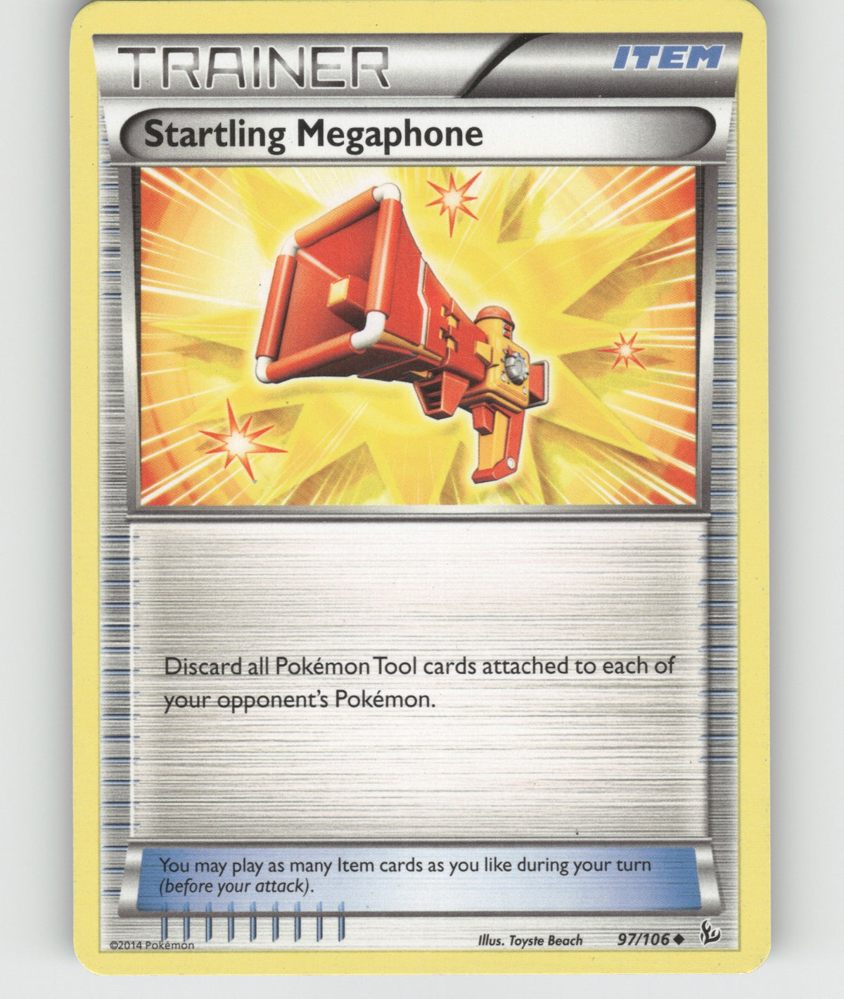 Startling Megaphone Uncommon XY - Flashfire 97/106 NM