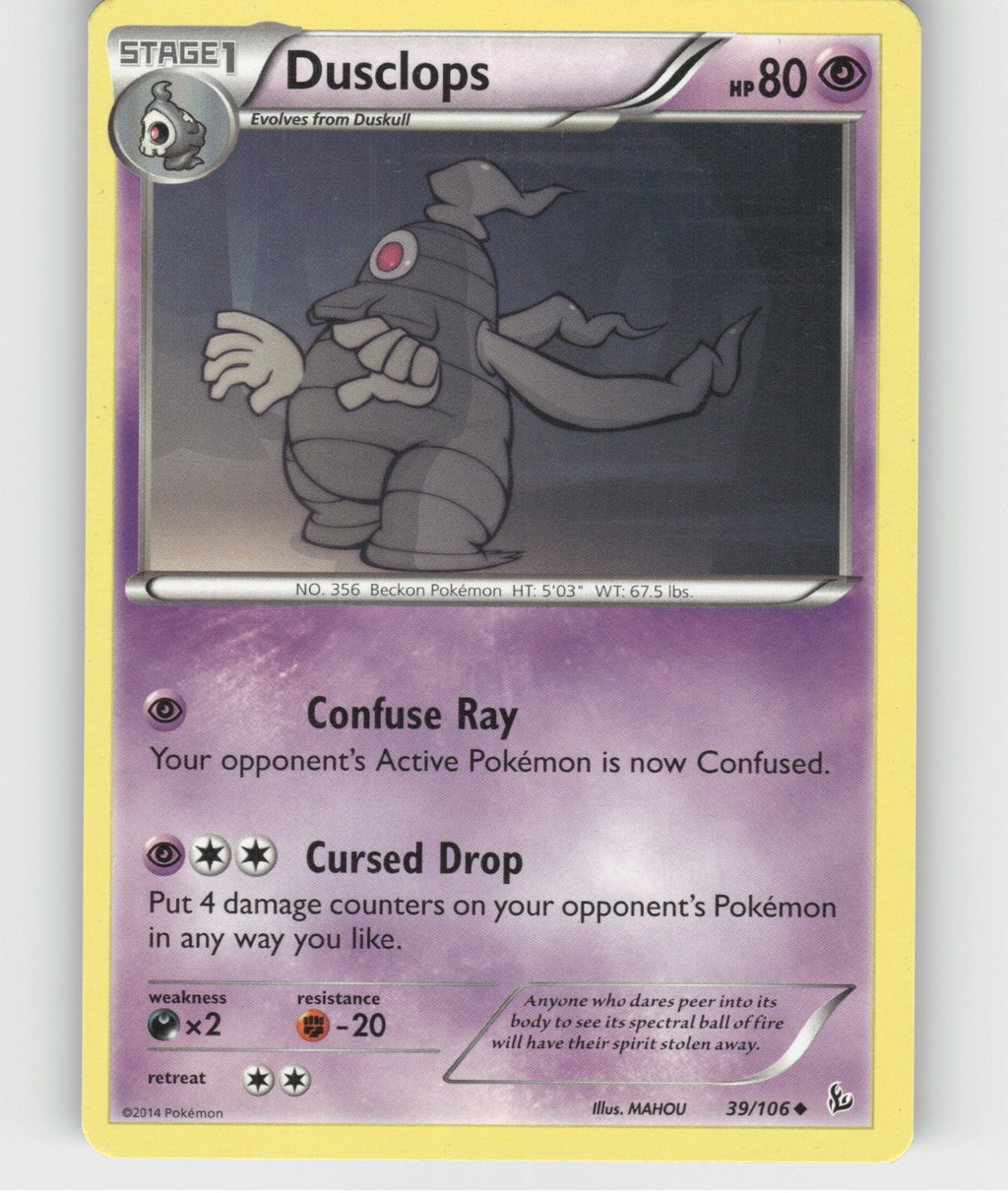Dusclops Uncommon XY - Flashfire 39/106 NM
