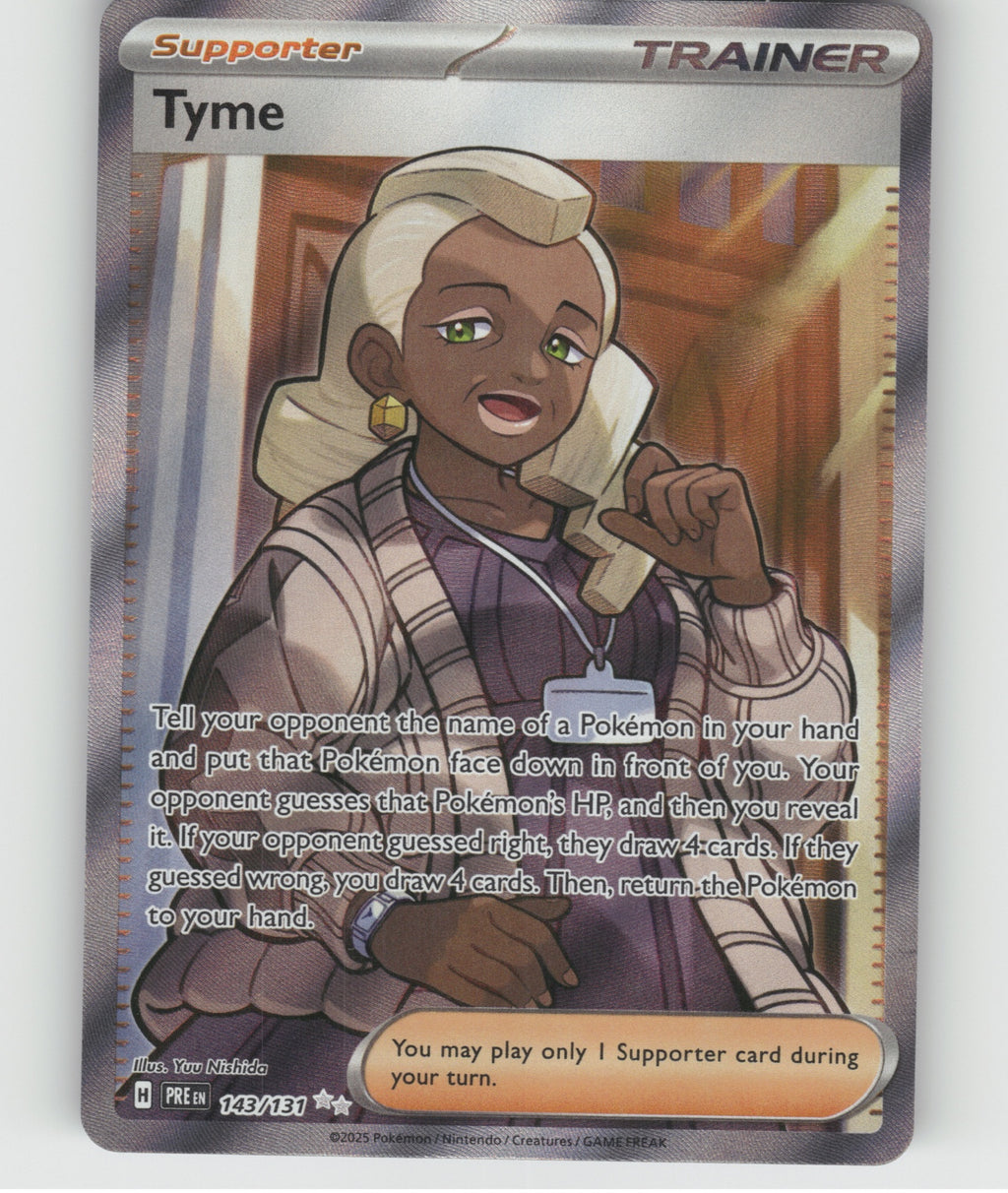 Tyme Holo Ultra Rare SV: Prismatic Evolutions 143/131 NM