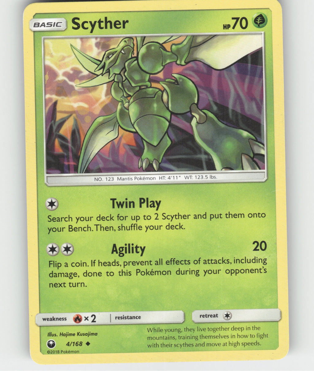 Scyther Uncommon SM - Celestial Storm 4/168 NM