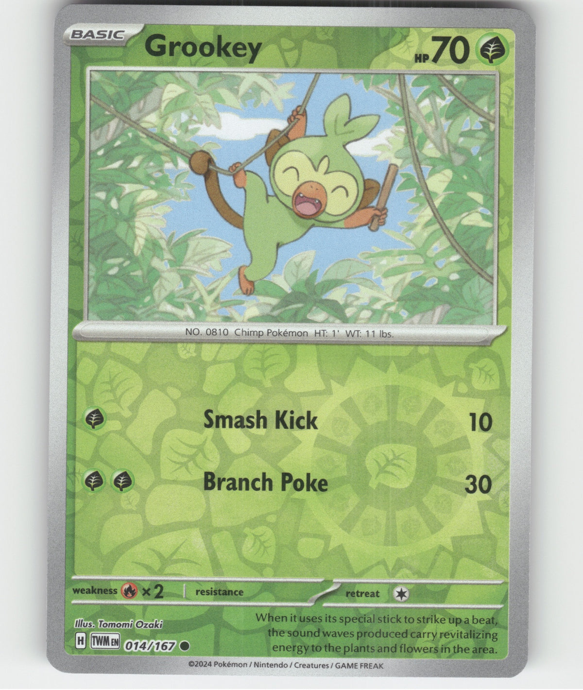 Grookey Common SV06: Twilight Masquerade 014/167 NM
