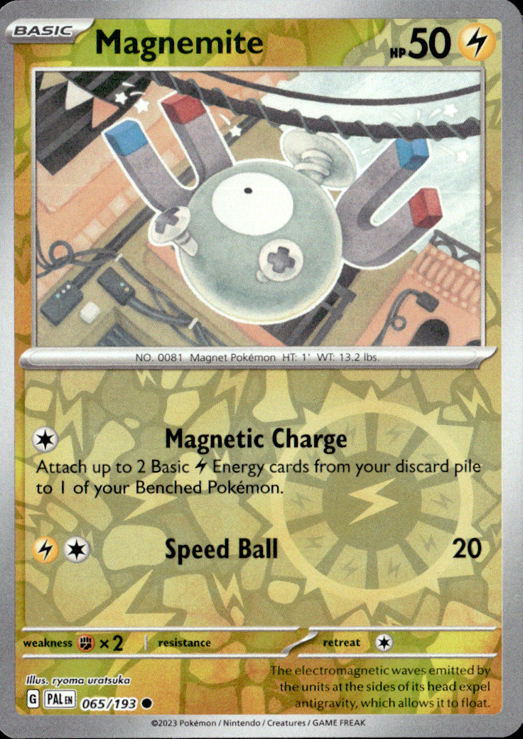 Magnemite Reverse Holo Common SV02: Paldea Evolved 065/193 NM