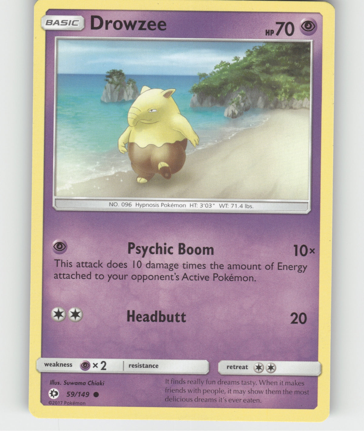 Drowzee Common SM Base Set 59/149 NM