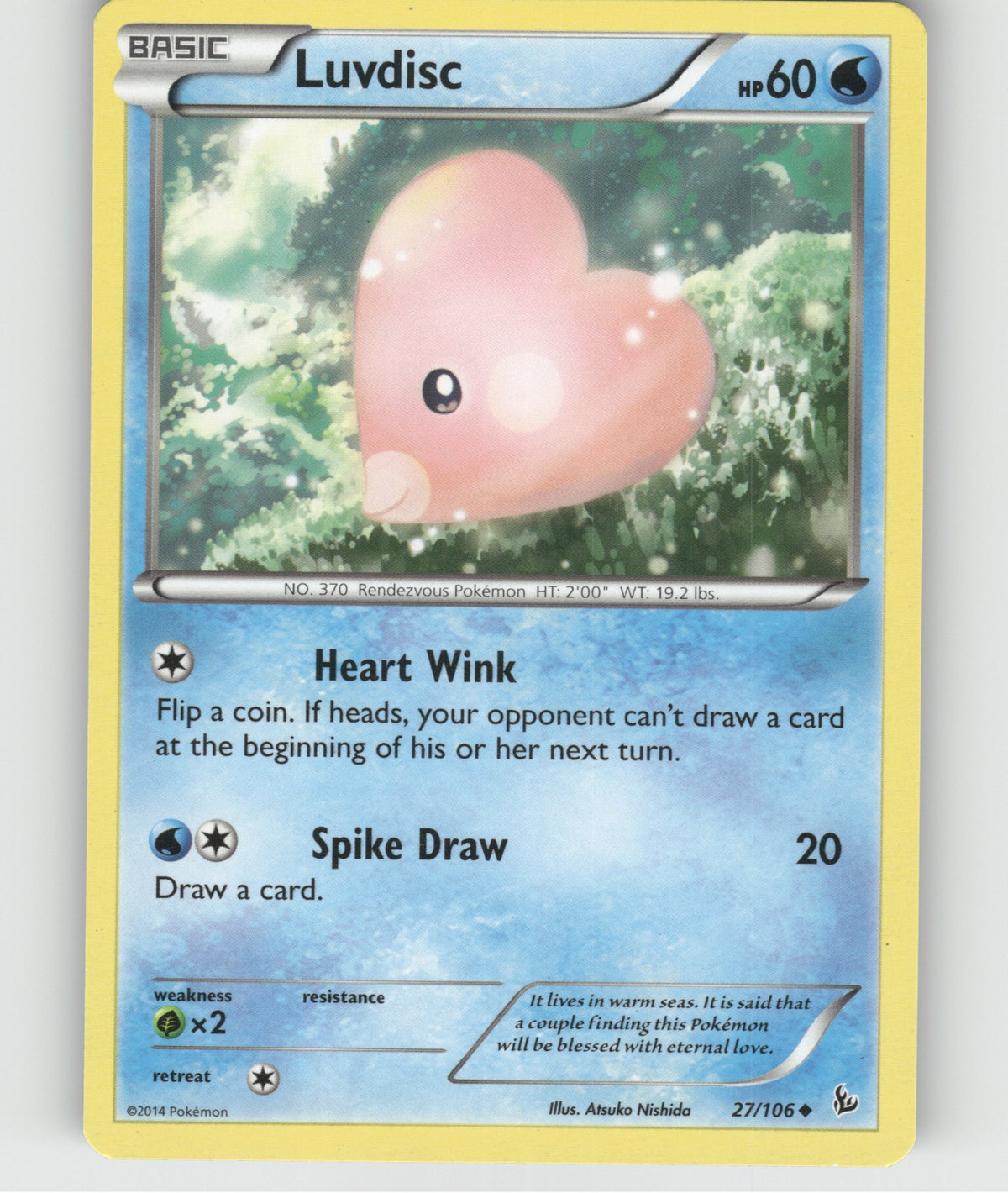 Luvdisc Uncommon XY - Flashfire 27/106 NM