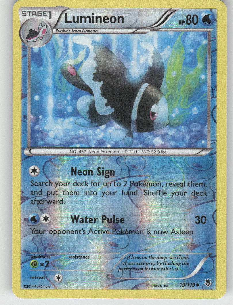 Lumineon Reverse Holo Uncommon XY - Phantom Forces 19/119 NM
