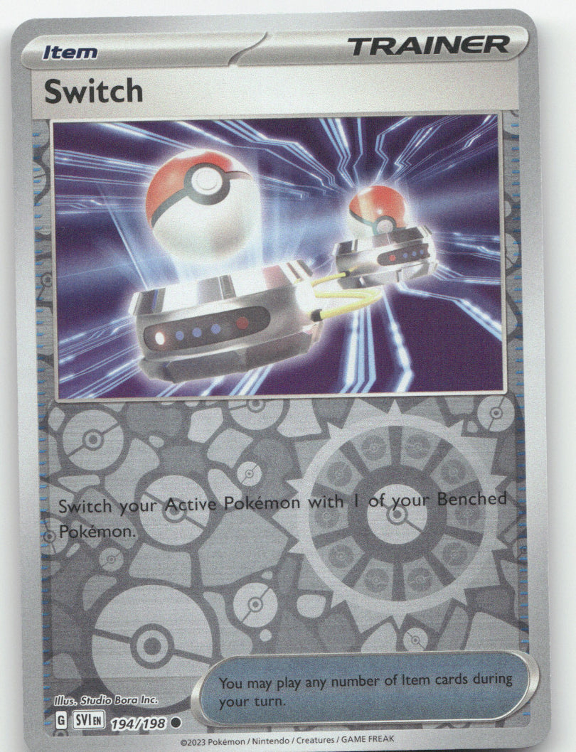 Switch Reverse Holo Common SV01: Scarlet & Violet Base Set 194/198 NM