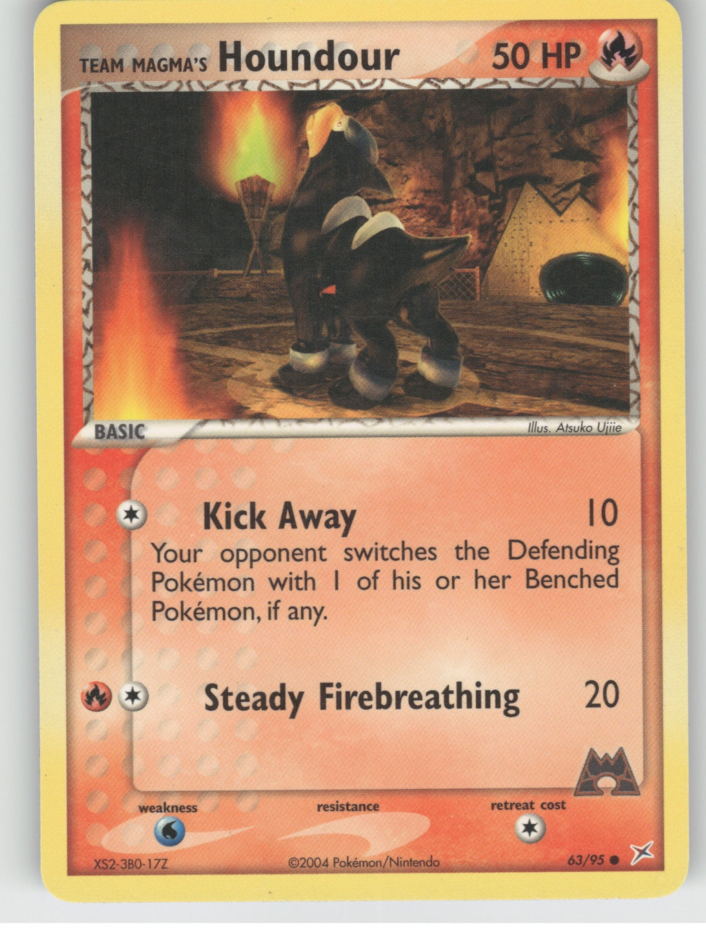 Team Magma's Houndour - Common EX Team Magma vs Team Aqua 63/95 NM