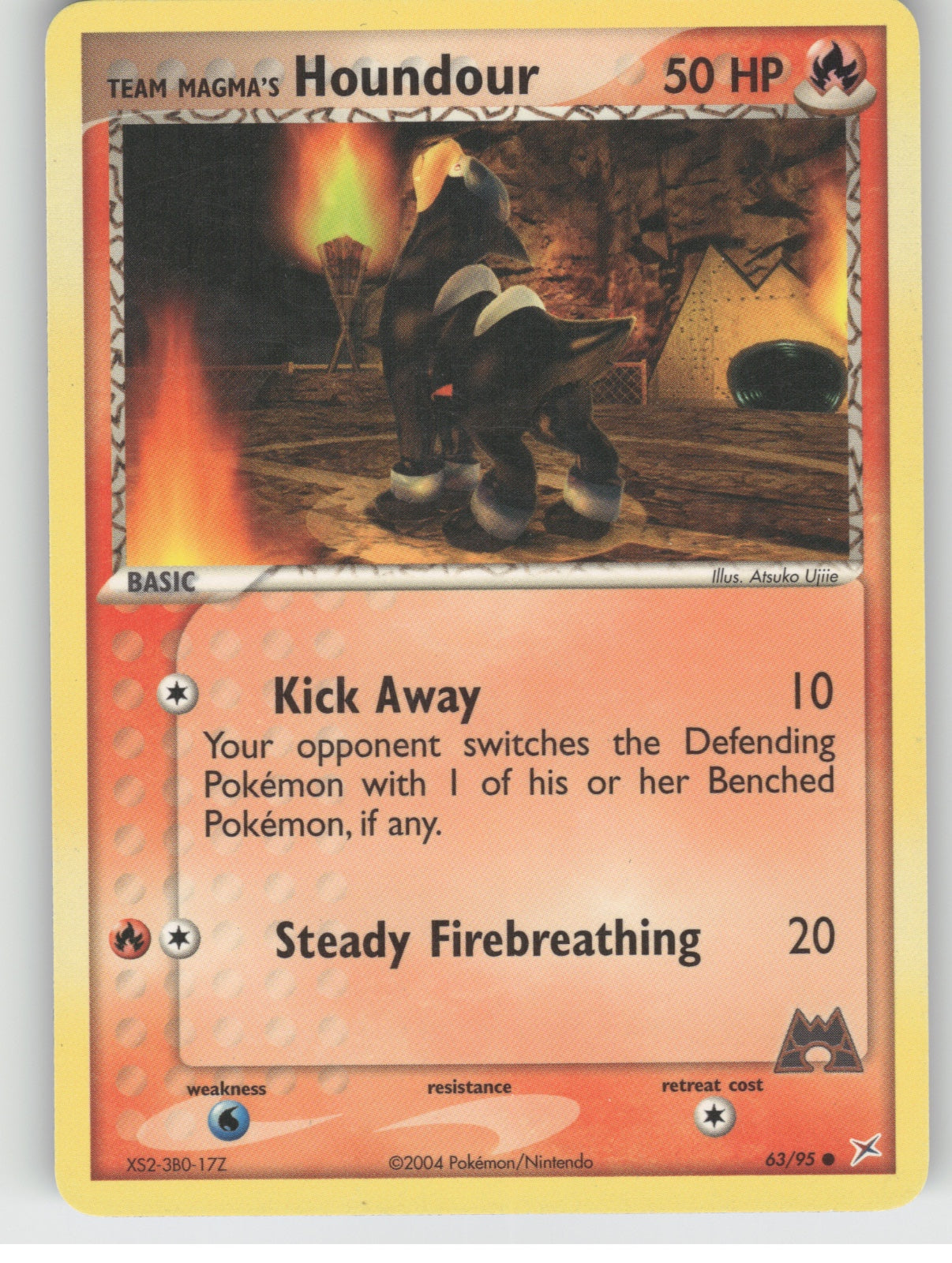 Team Magma's Houndour - Common EX Team Magma vs Team Aqua 63/95 NM