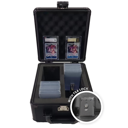 EVORETRO Aluminum Graded Card Storage Box, TSA Lock