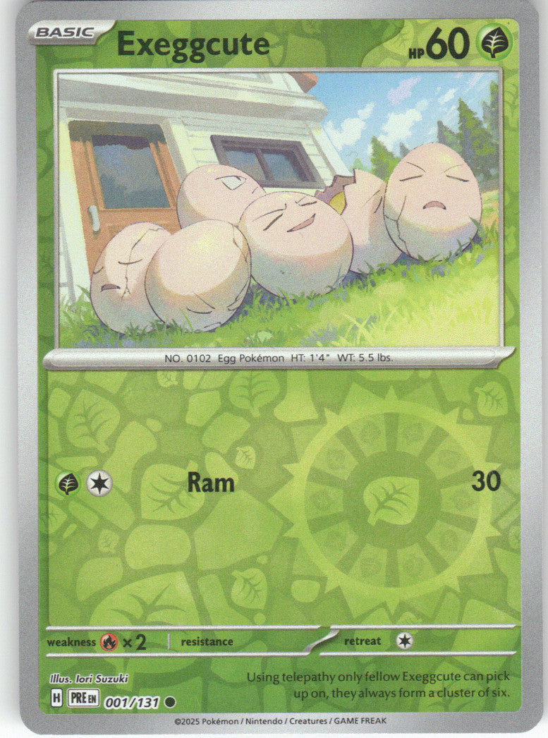 Exeggcute Reverse Holo Common SV: Prismatic Evolutions 001/131 NM