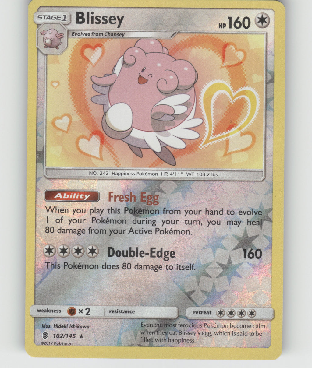 Blissey Reverse Holo Holo Rare SM - Guardians Rising 102/145 NM