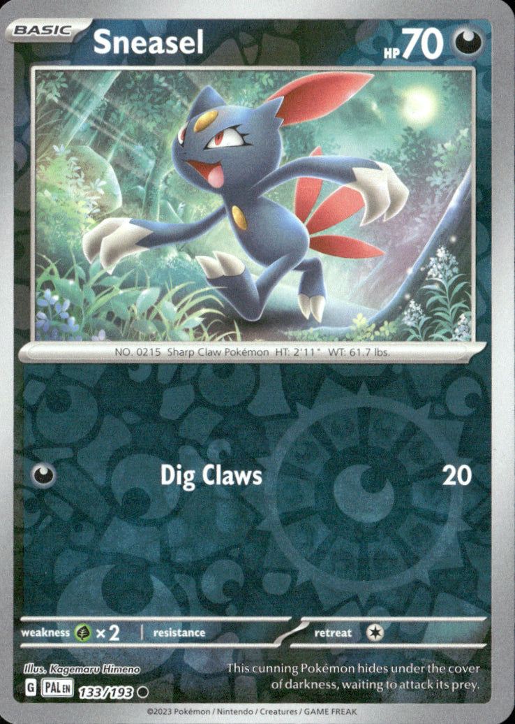 Sneasel Reverse Holo Common SV02: Paldea Evolved 133/193 NM