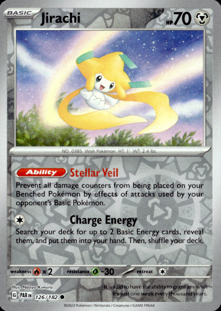 Jirachi Reverse Holo Common SV04: Paradox Rift 126/182 NM