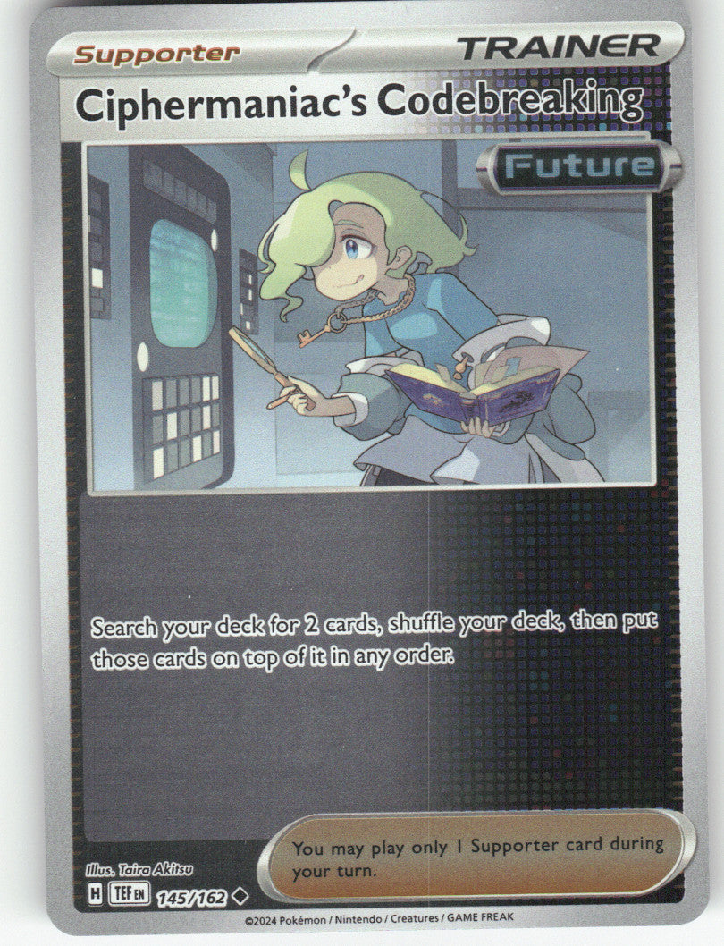 Ciphermaniac's Codebreaking - Reverse Holo Uncommon SV05: Temporal Forces 145/162 NM