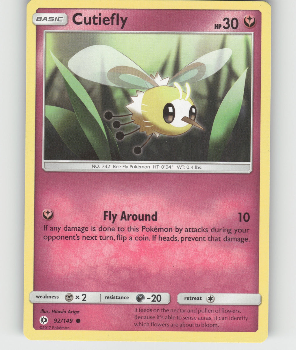Cutiefly Common SM Base Set 92/149 NM