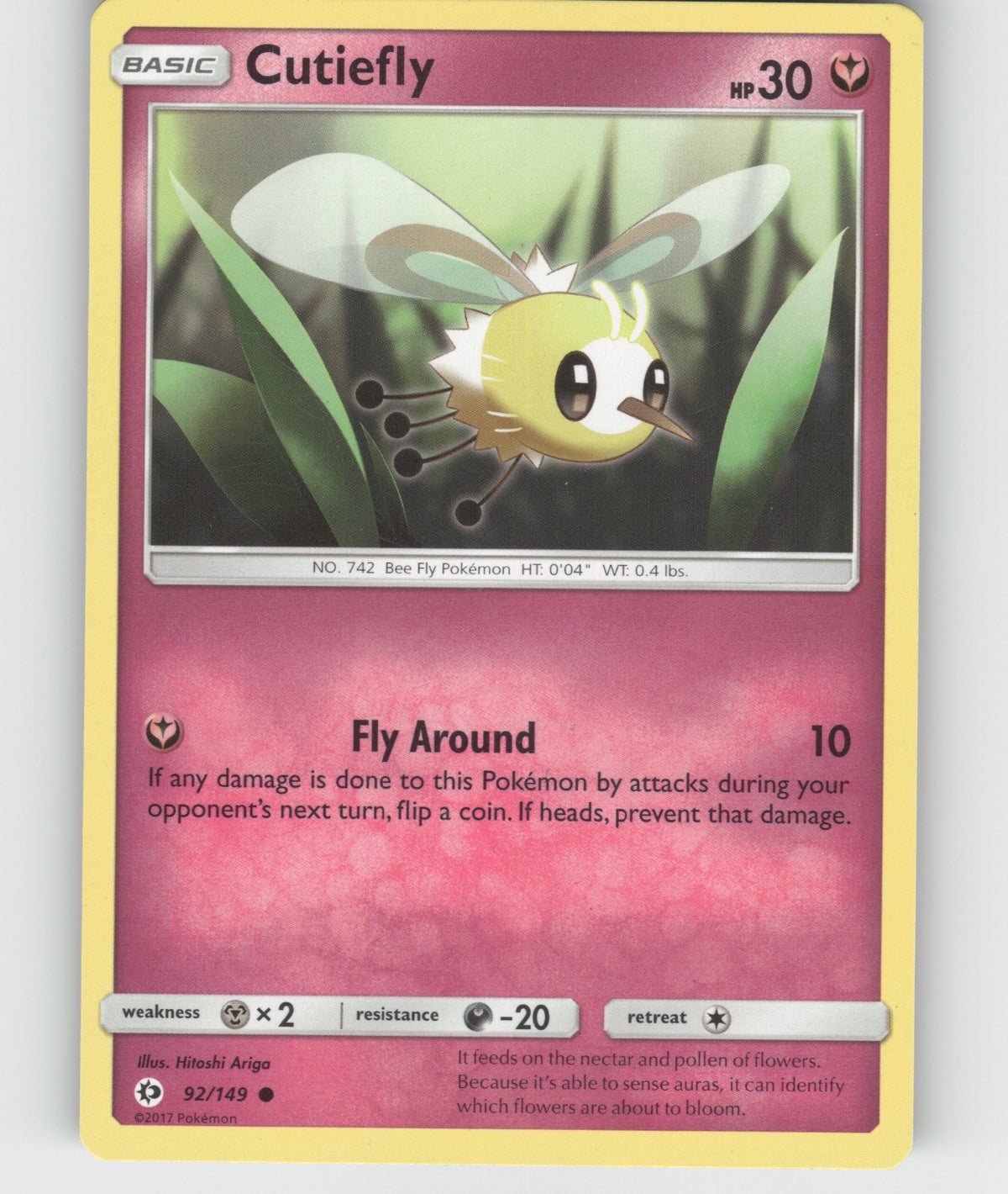 Cutiefly Common SM Base Set 92/149 NM