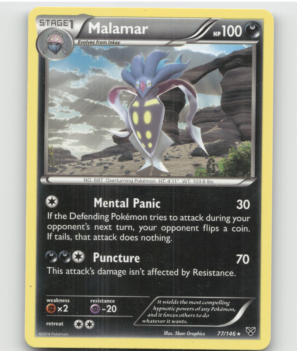 Malamar (77) Rare XY Base Set 77/146 LP