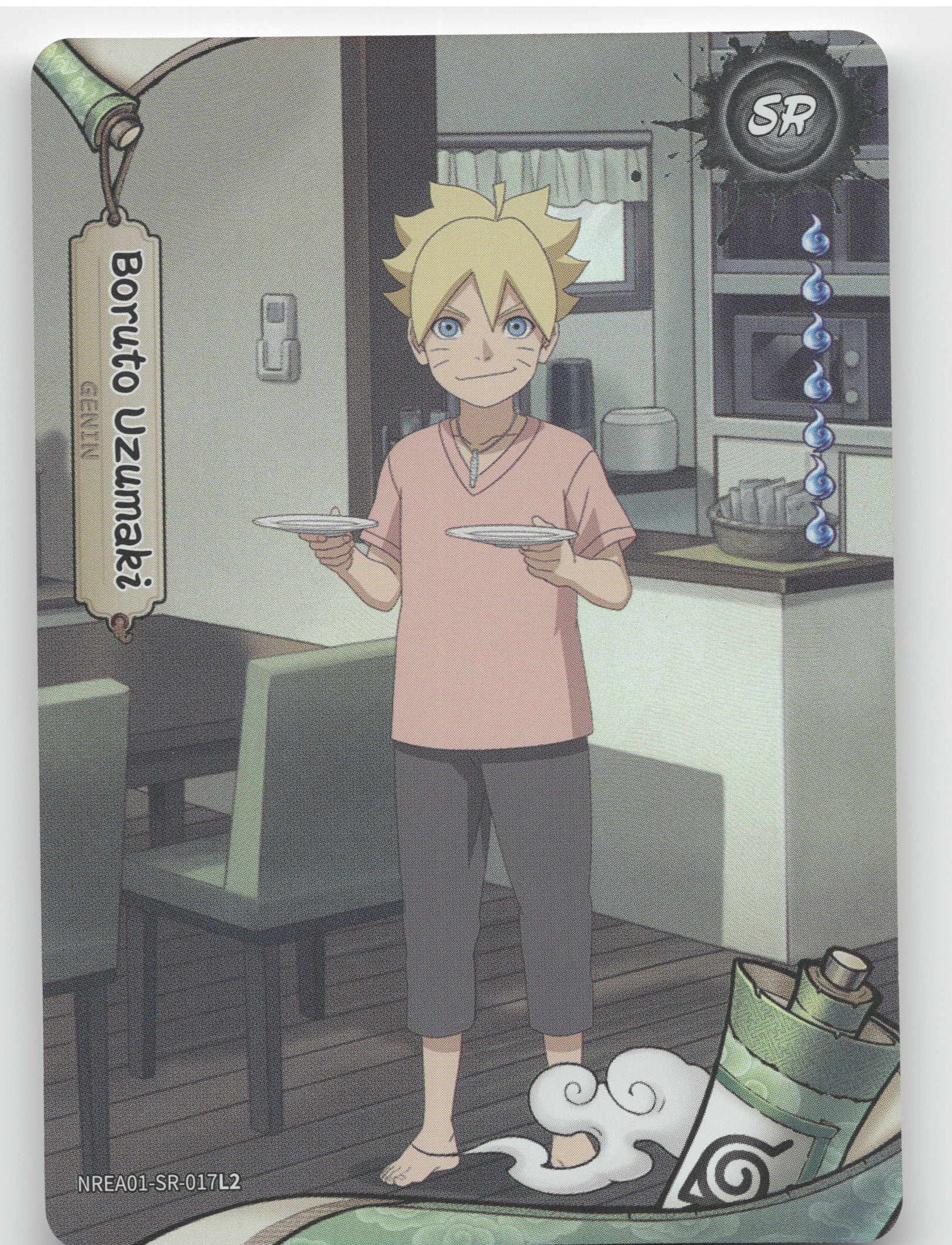Boruto Uzumaki Base SR Earth Scroll Series 1 017L2 NM front