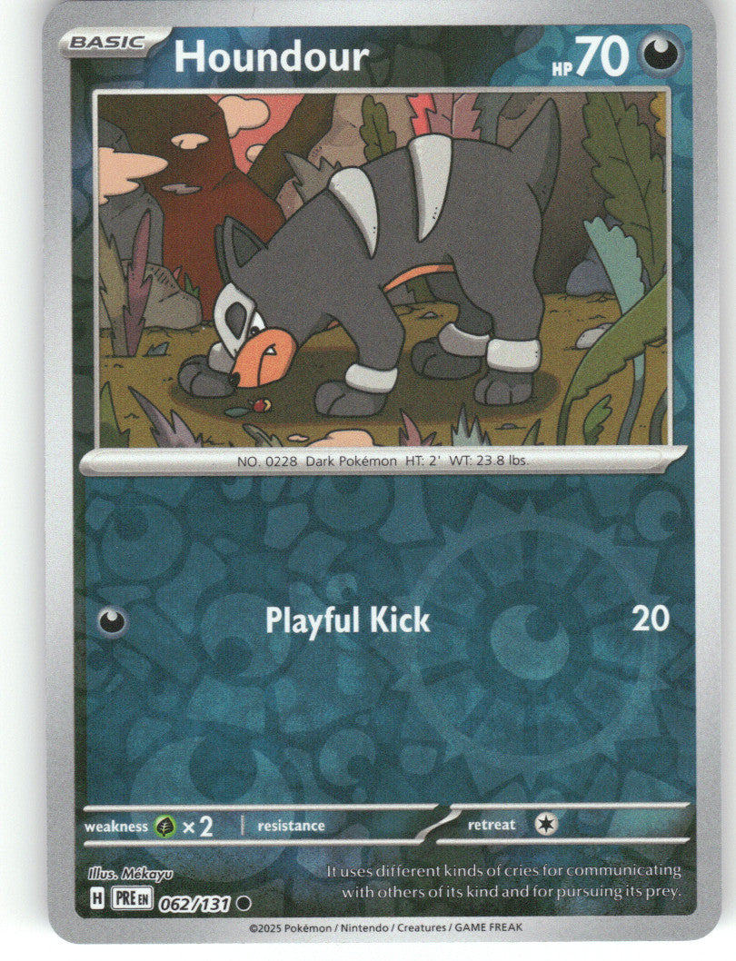 Houndour Reverse Holo Common SV: Prismatic Evolutions 062/131 NM