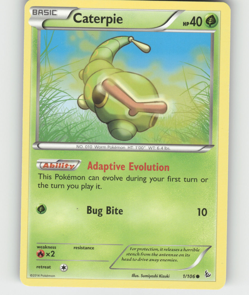 Caterpie Common XY - Flashfire 1/106 NM