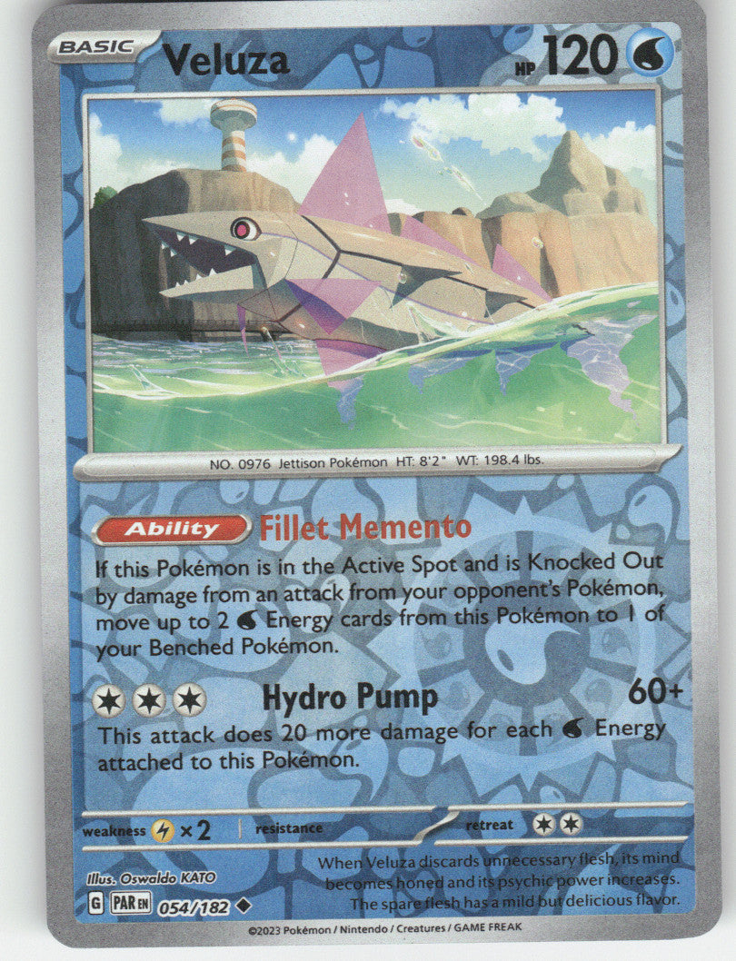 Veluza Reverse Holo Uncommon SV04: Paradox Rift 054/182 NM