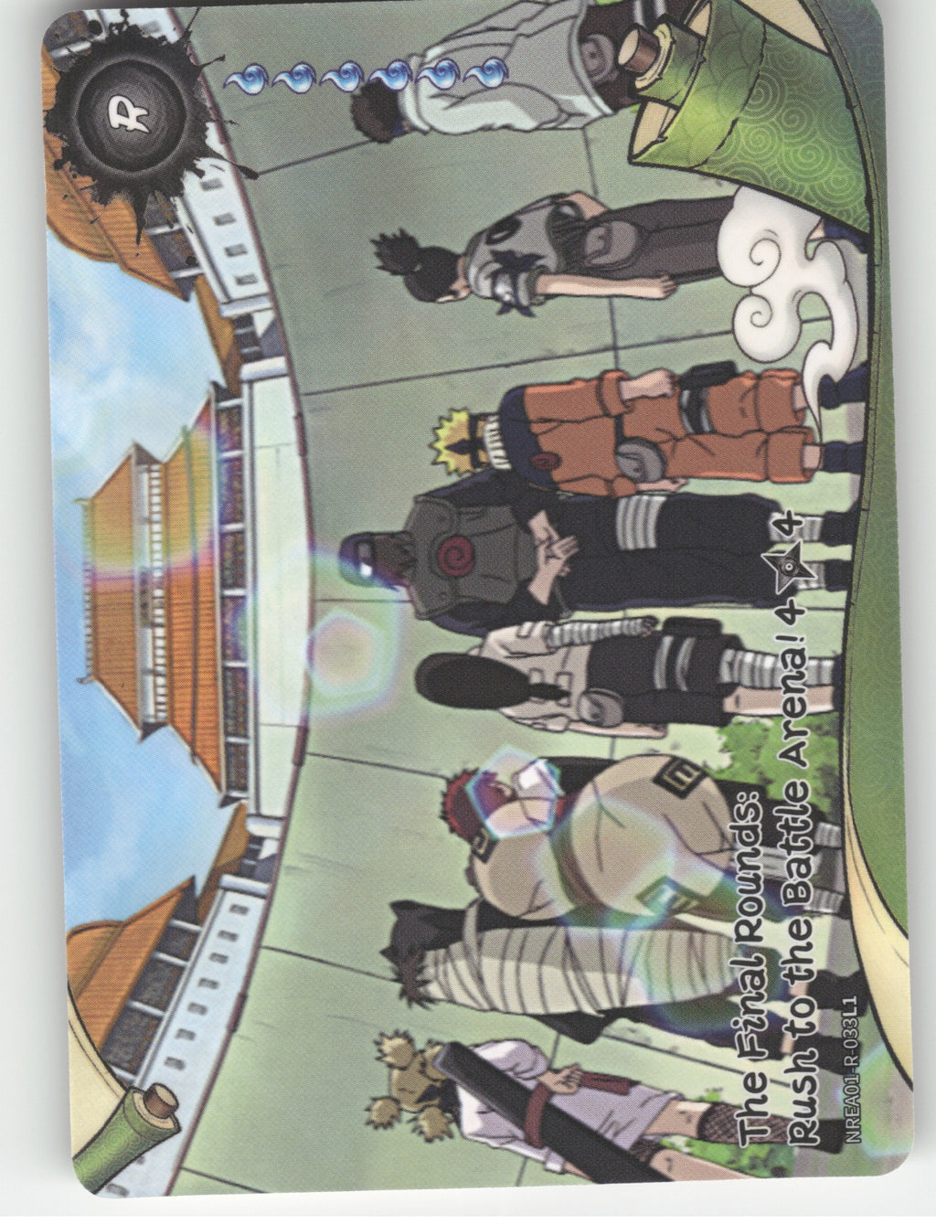 The Final Rounds: Rush To The Battle Arena!\n4/4 Base R Earth Scroll Series 1 03 front