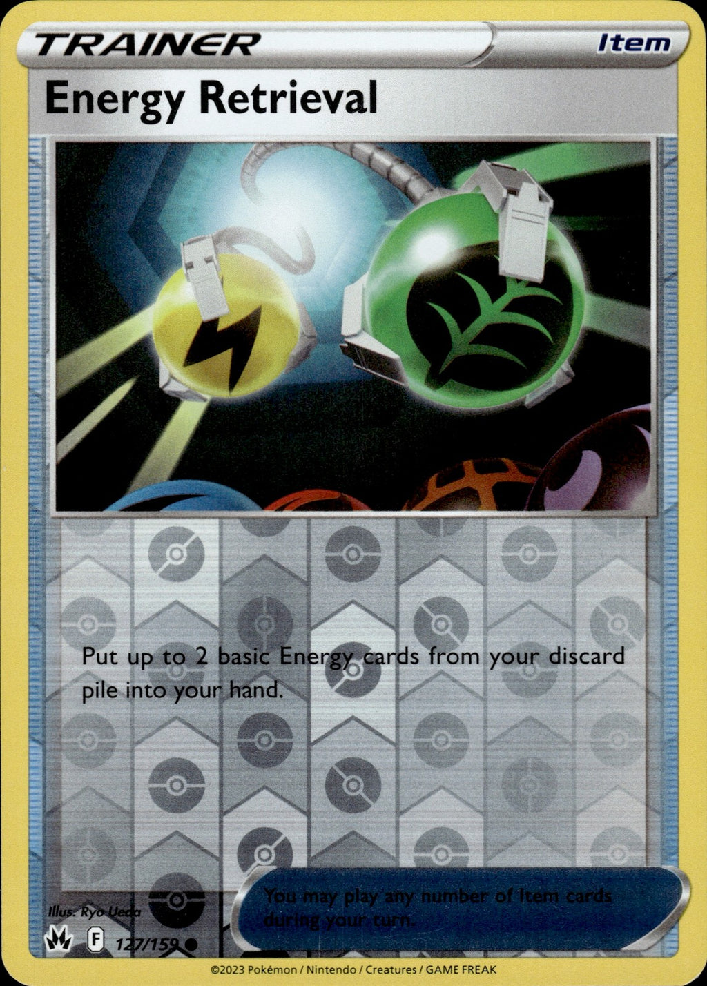 Energy Retrieval Reverse Holo Common SWSH: Crown Zenith 127/159 NM