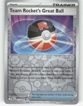 Team Rocket's Great Ball Reverse Holo Uncommon SV10: Destined Rivals 175/182 NM