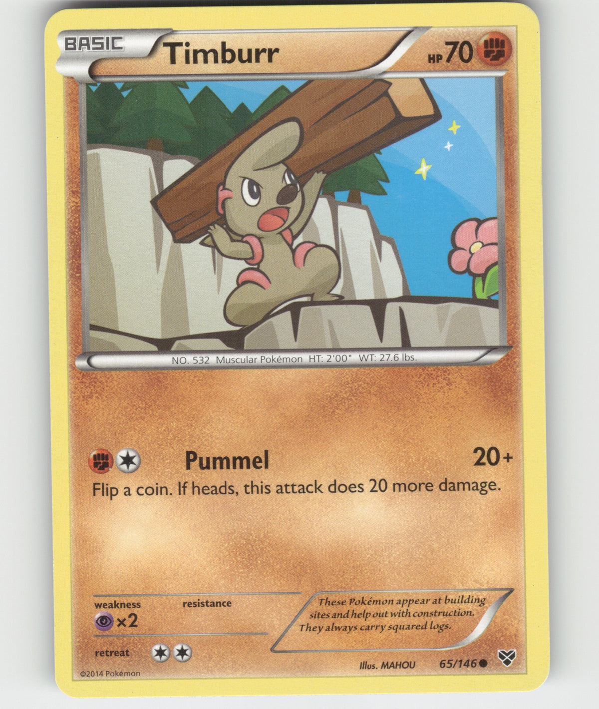 Timburr Common XY Base Set 65/146 LP