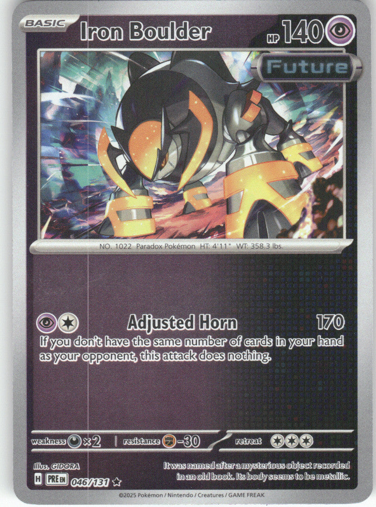 Iron Boulder Reverse Holo Rare SV: Prismatic Evolutions 046/131 NM