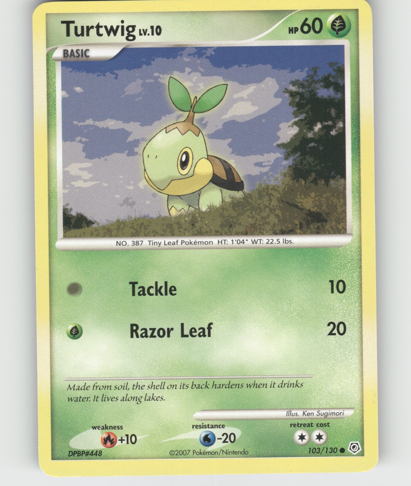 Turtwig Common POP Series 8 017/017 NM