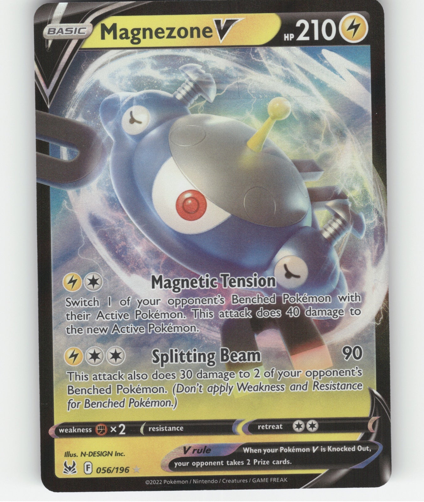 Magnezone V Holo Ultra Rare SWSH11: Lost Origin 056/196 NM