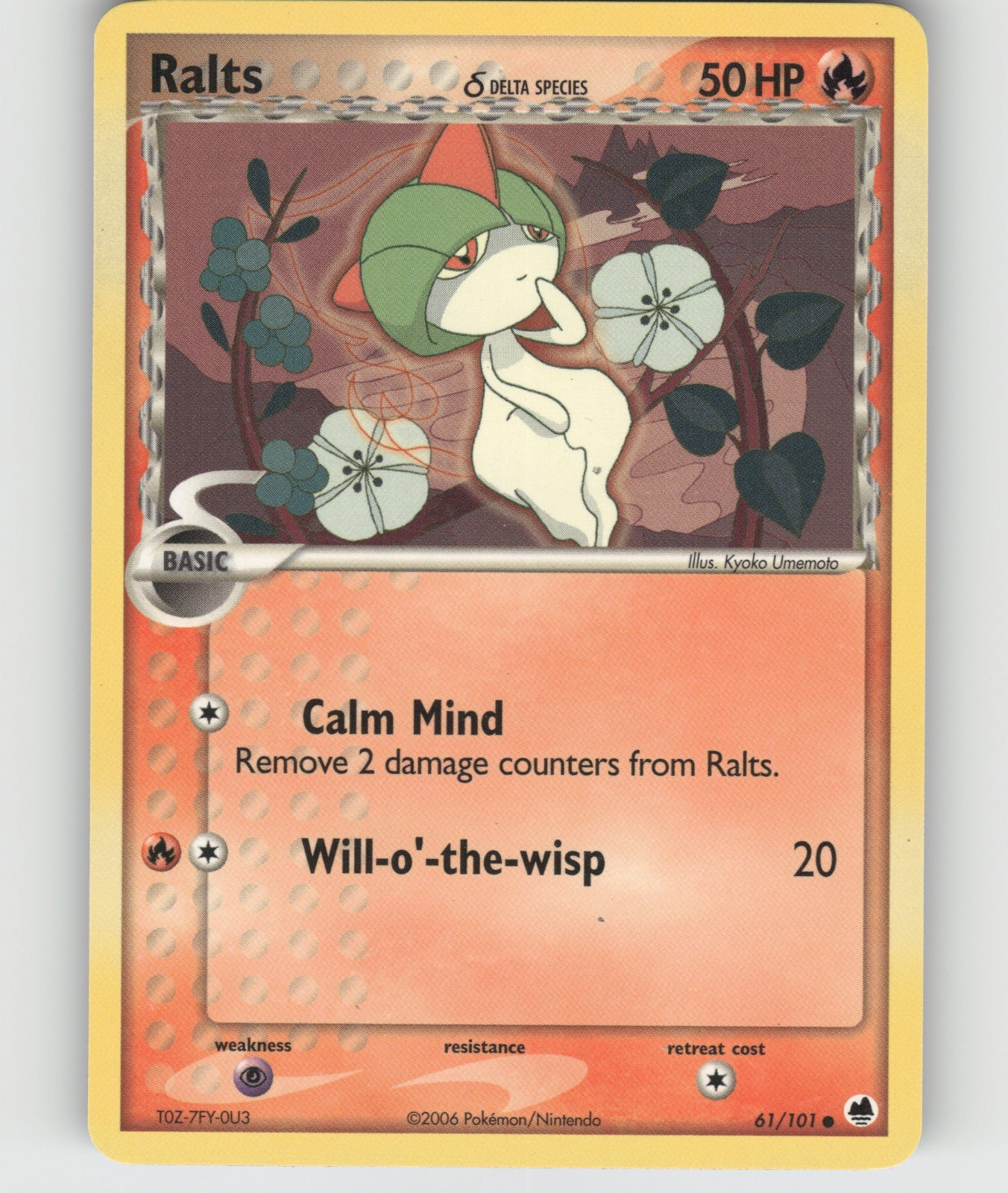 Ralts (Delta Species) Common EX Dragon Frontiers 61/101 NM