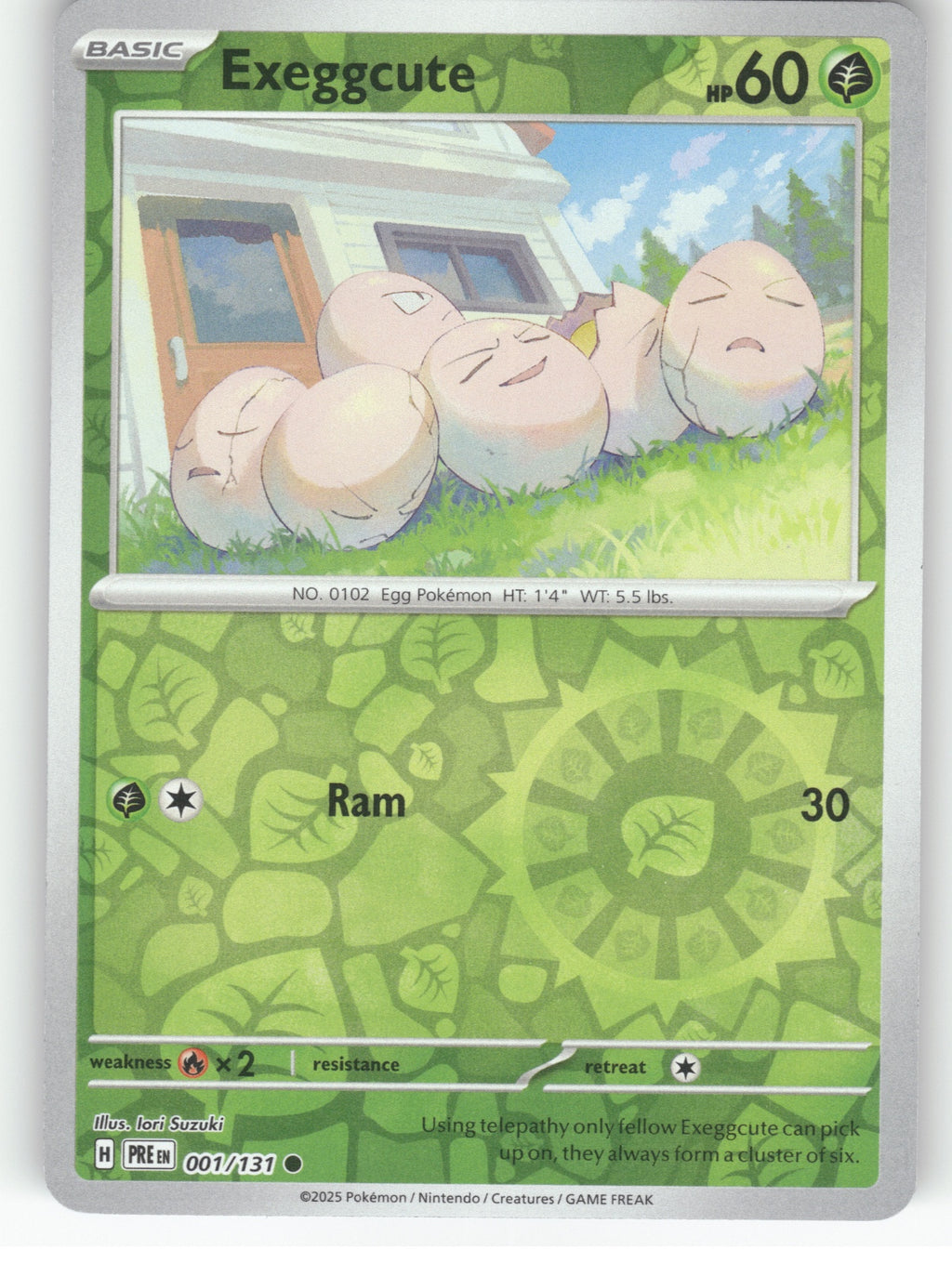 Exeggcute Reverse Holo Common SV: Prismatic Evolutions 001/131 NM