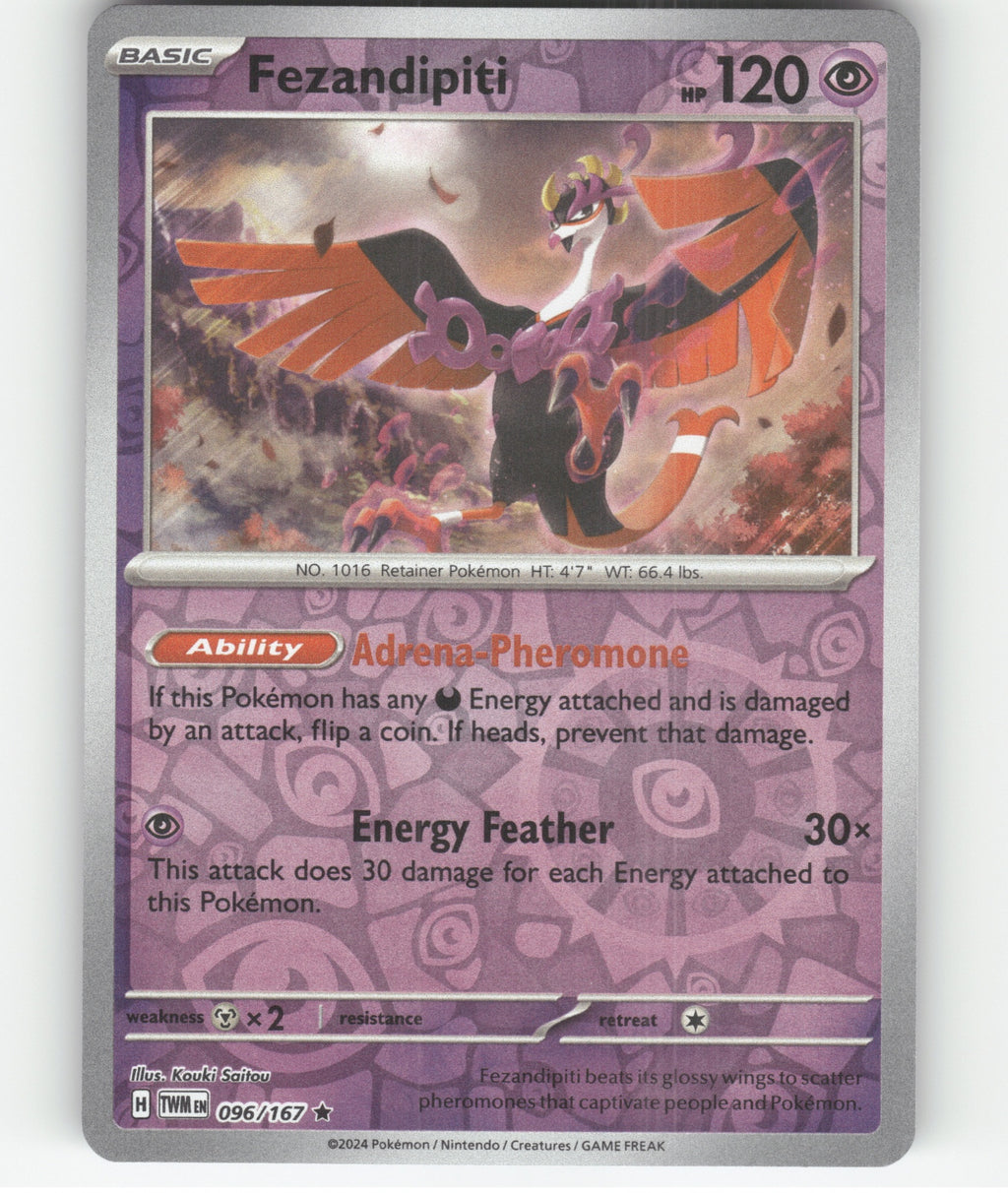 Fezandipiti Holo Rare SV06: Twilight Masquerade 096/167 NM