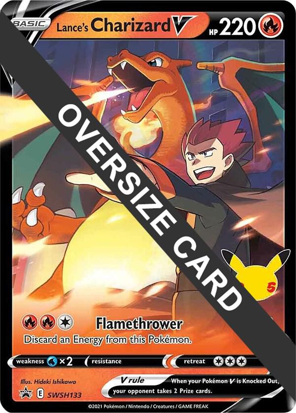 Lance's Charizard V Holo Promo Jumbo Cards SWSH133 NM