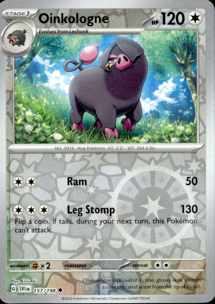 Oinkologne Reverse Holo Uncommon SV01: Scarlet & Violet Base Set 157/198 NM
