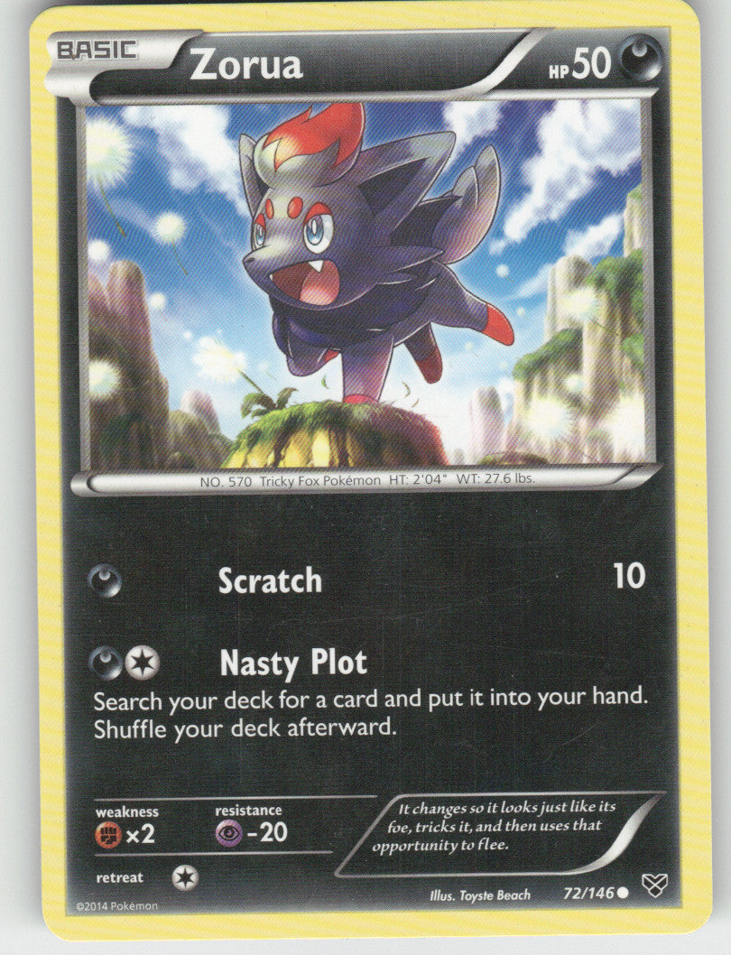 Zorua Common XY Base Set 72/146 NM