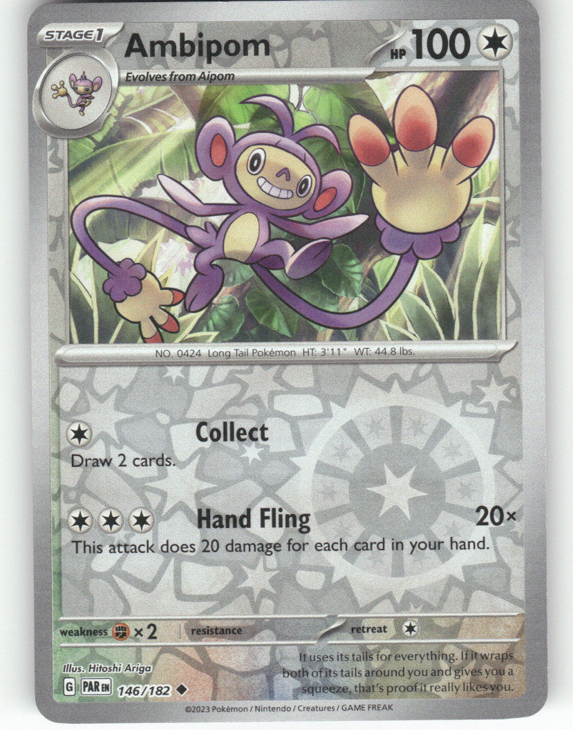 Ambipom Reverse Holo Uncommon SV04: Paradox Rift 146/182 NM