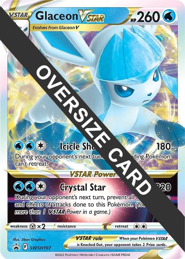 Glaceon VSTAR Holo Promo Jumbo Cards SWSH197 NM