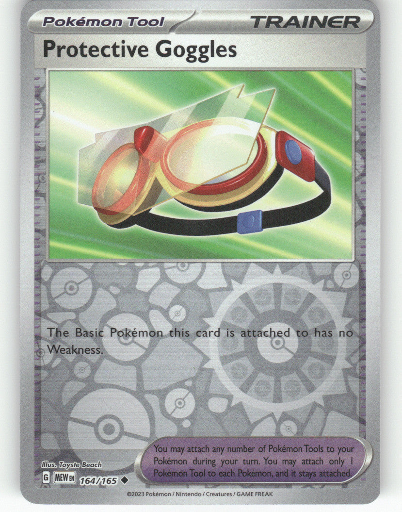 Protective Goggles Reverse Holo Uncommon SV: Scarlet & Violet 151 164/165 NM
